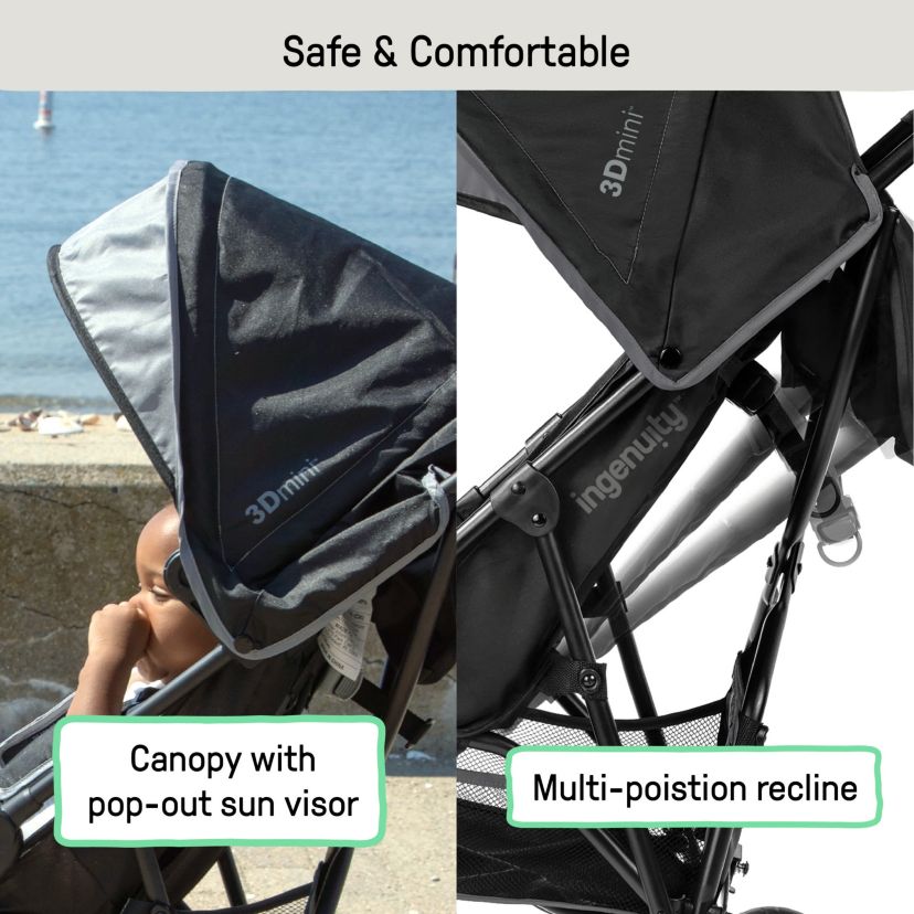 3Dmini Convenience Stroller - Gray