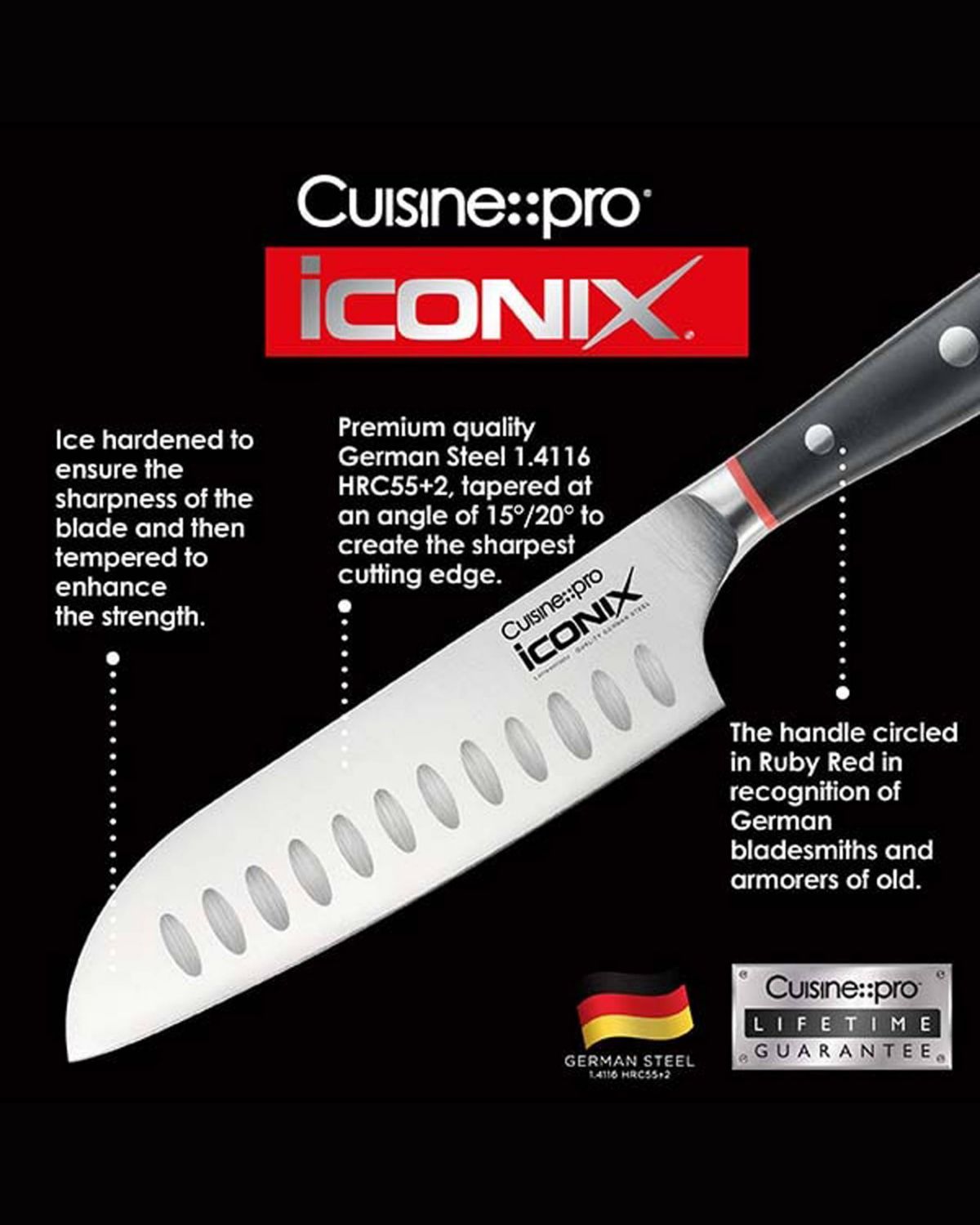 iconiX® Santoku Knife 5"