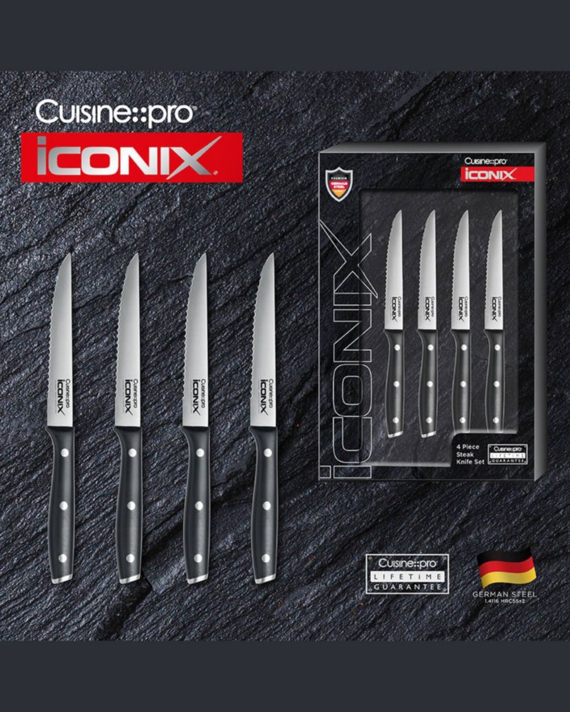 iconiX® Steak Knife Set Of 4