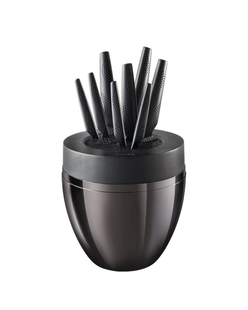 iD3® BLACK SAMURAI THE EGG 9 Piece Knife Block