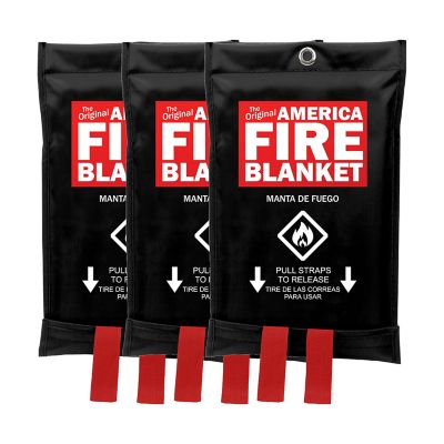Fire Blanket, 3-Pack