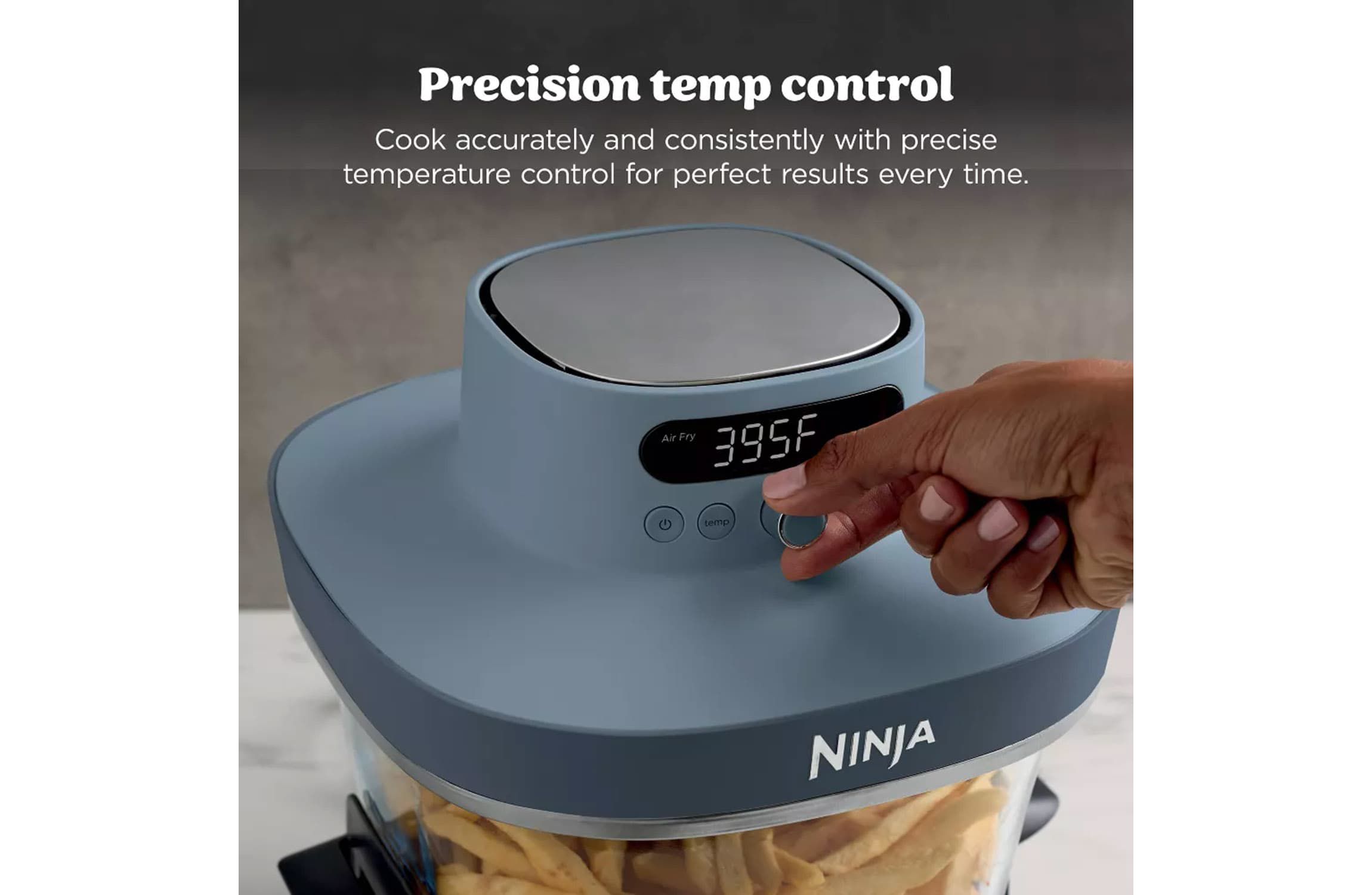 Ninja Crispi Pro 6-in-1 Countertop Glass Air Fryer, Cyberspace