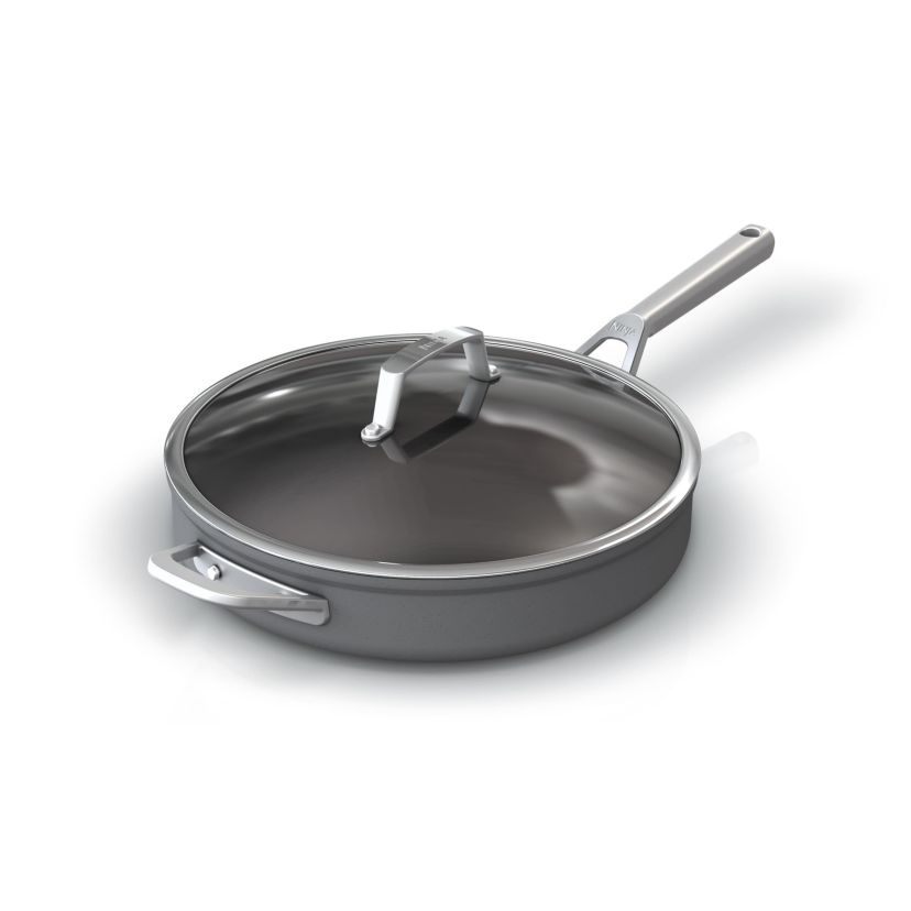Foodi NeverStick Premium 4-Quart Sauté Pan with Glass Lid