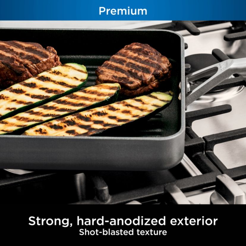 NeverStick Premium 11-Inch Square Grill Pan