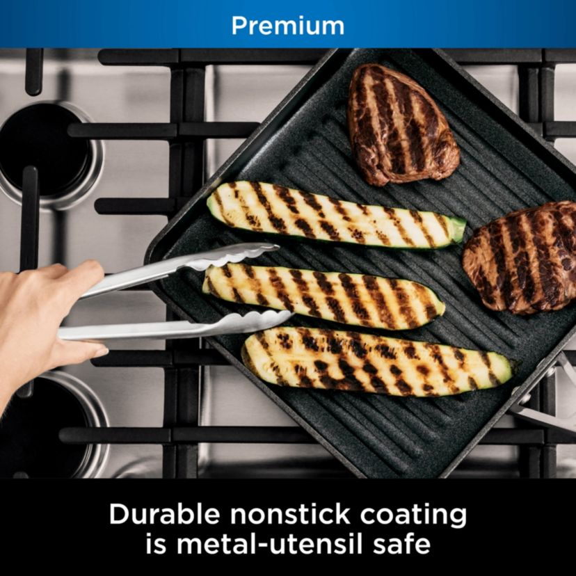 NeverStick Premium 11-Inch Square Grill Pan