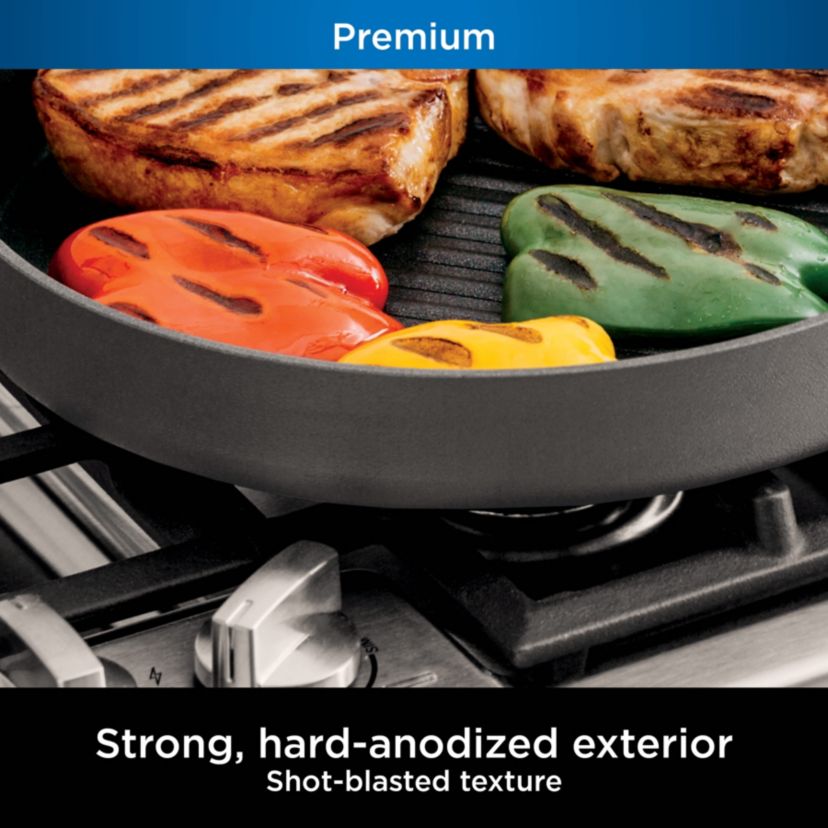 Foodi NeverStick Premium 12-Inch Round Grill Pan