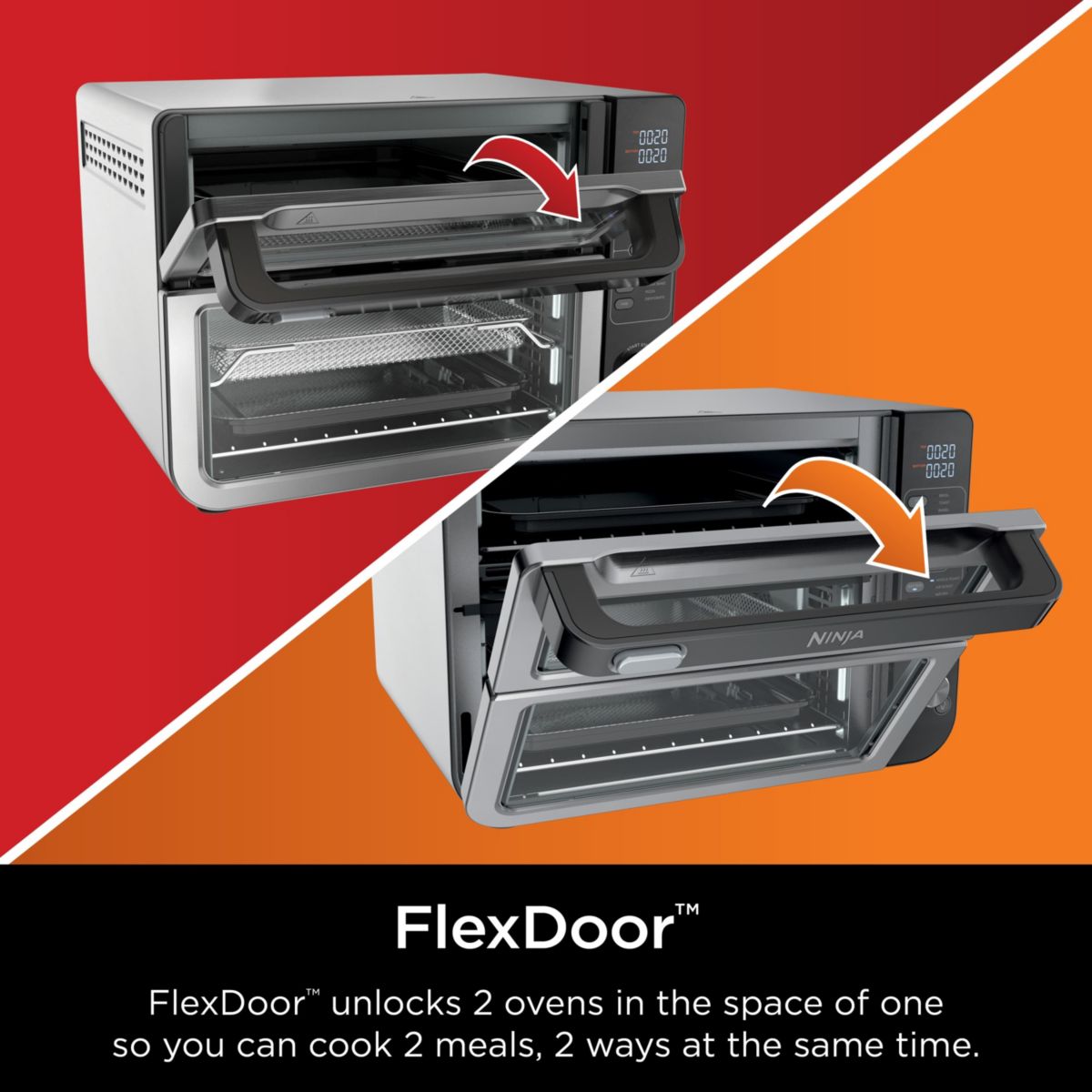 12-in-1 Double Oven with FlexDoor