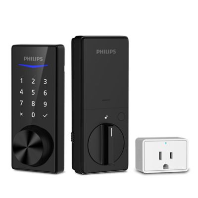 Philips Bluetooth Touchscreen Smart Deadbolt with Wi-Fi Bridge, Matte Black