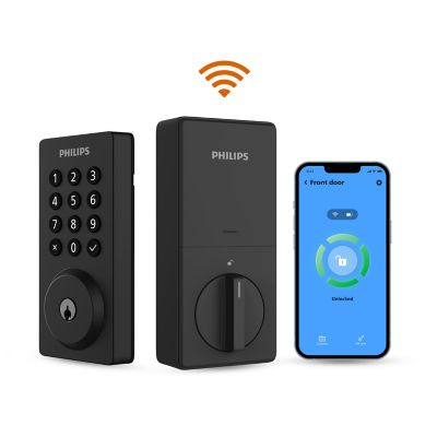 Philips Wi-Fi Keypad Smart Deadbolt, Matte Black