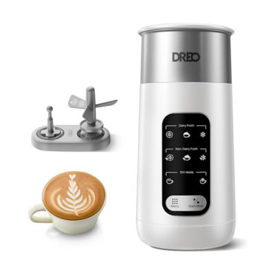 Dreo BaristaMaker Air Milk Frother, 8-in-1 Electric Frother, White
