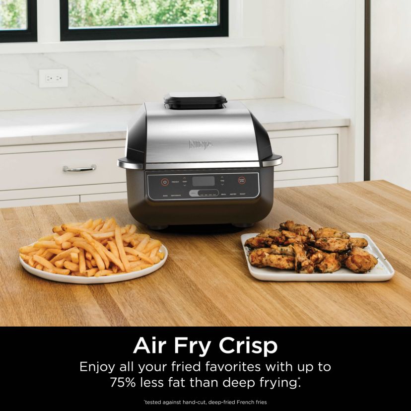 Foodi 6-in-1 Indoor Grill & 4-Quart Air Fryer with Roast, Bake, Broil, Dehydrate, 2nd Generation