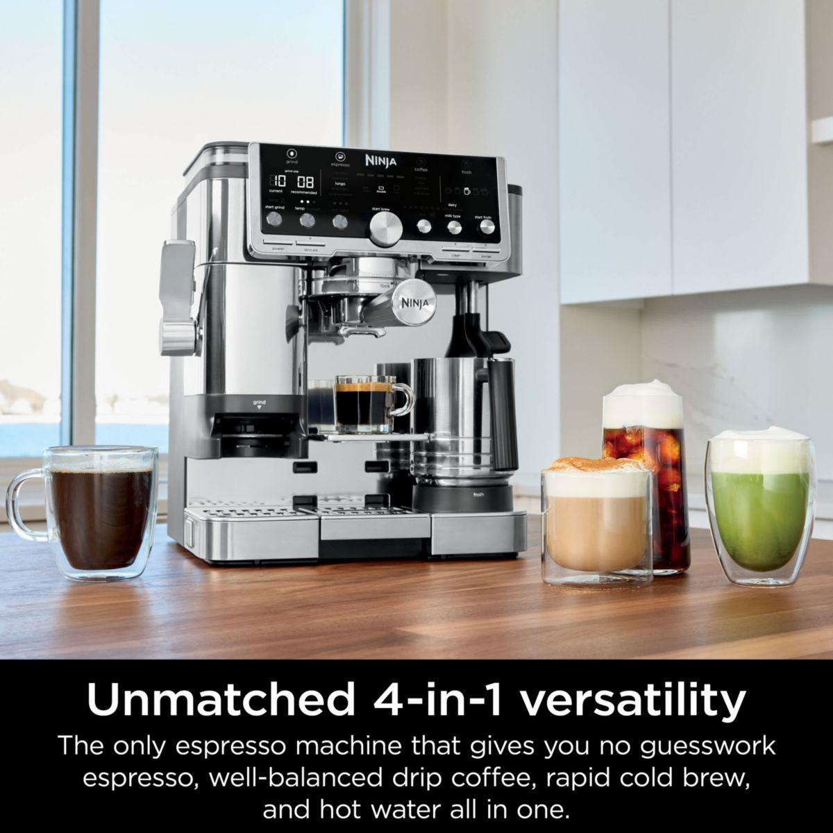 Luxe Café Pro Series Espresso Machine, Drip Coffee Maker, Cold Brew Machine & Hot Water System