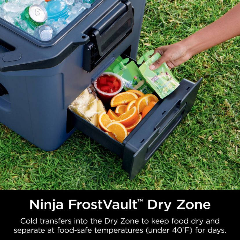 FrostVault 30qt Hard Cooler with Dry Zone, Lakeshore Blue