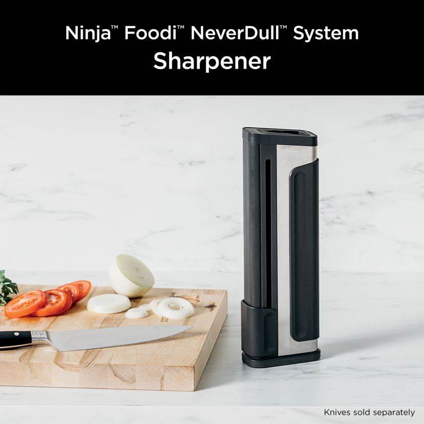 Foodi NeverDull System Knife Sharpener, Stainless Steel, Gray