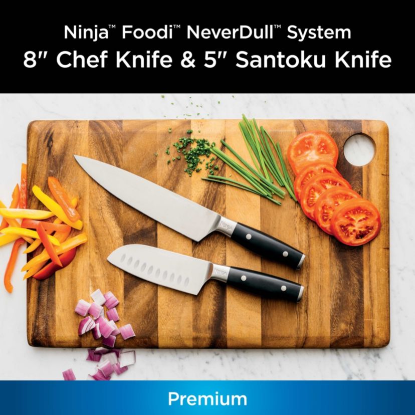 Foodi Premium 2-Piece Chef and Santoku Knife Set