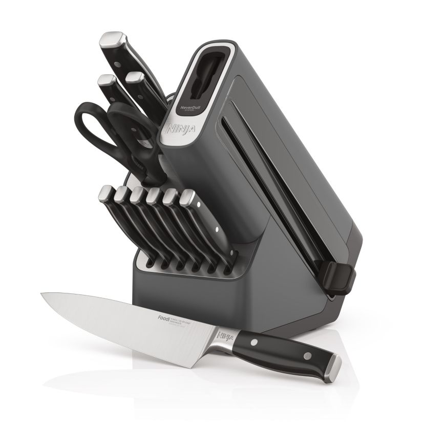 Foodi NeverDull Premium 12pc German Stainless Steel Knife System with Built-in Sharpener