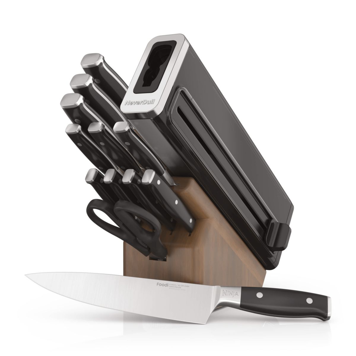 Foodi NeverDull Premium Knife System 13 Piece Set - Wood Series
