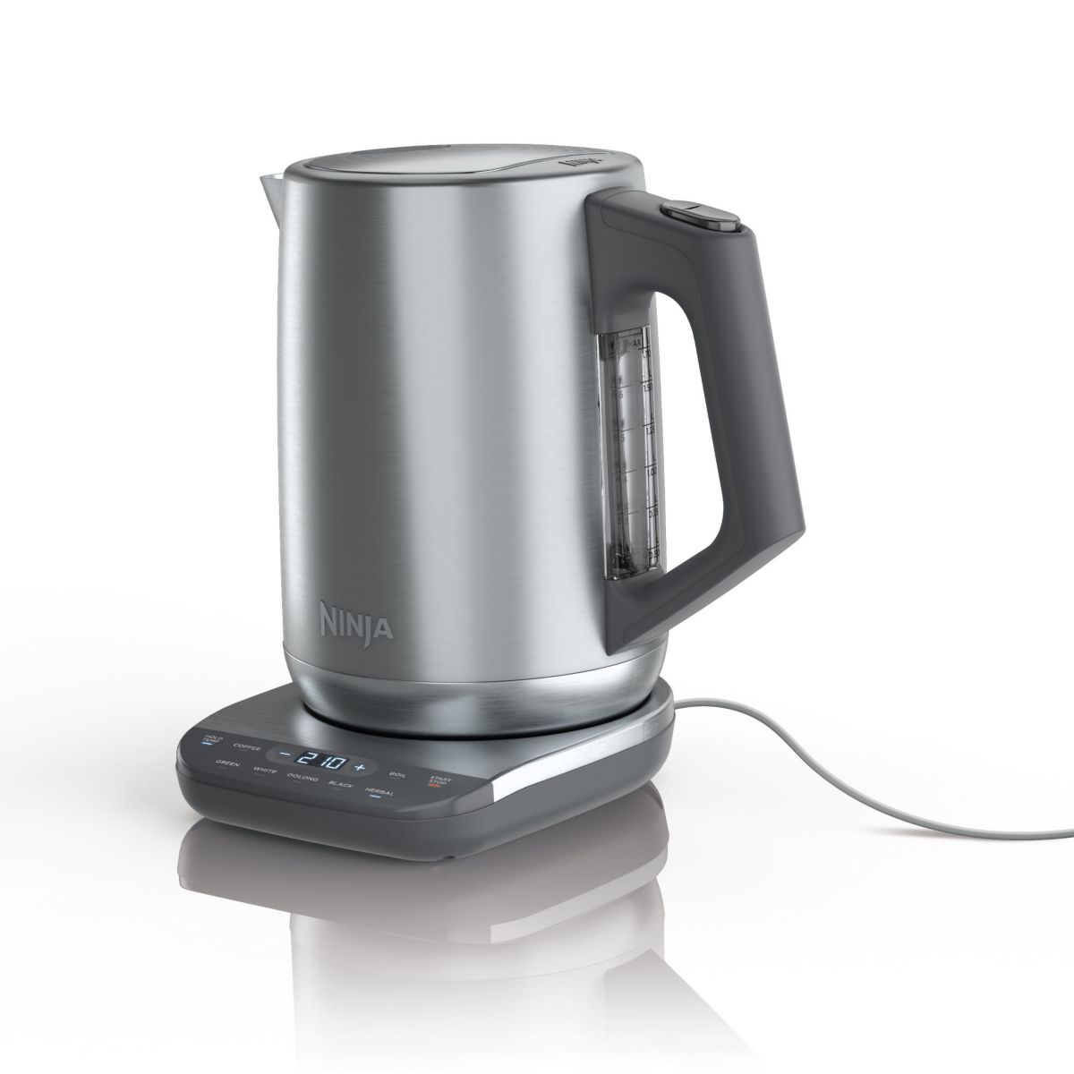 Precision Temperature Electric Kettle, 1500 watts, BPA Free, Stainless, 7-Cup Capacity, Hold Temp Setting