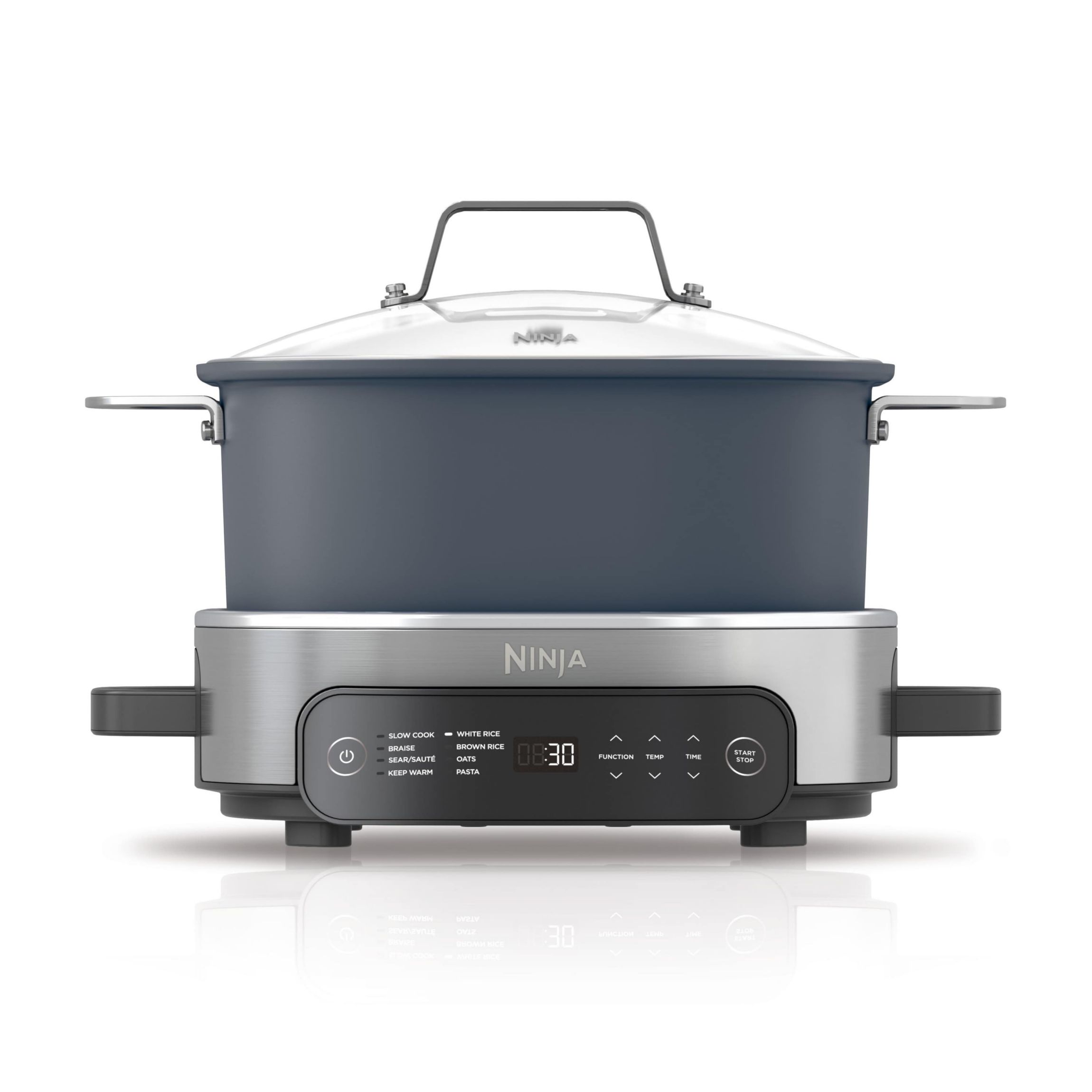 Foodi Everyday Possible Cooker Pro, 8-in-1 Versatility, 6.5 QT, One-Pot Cooking, Seasalt Grey
