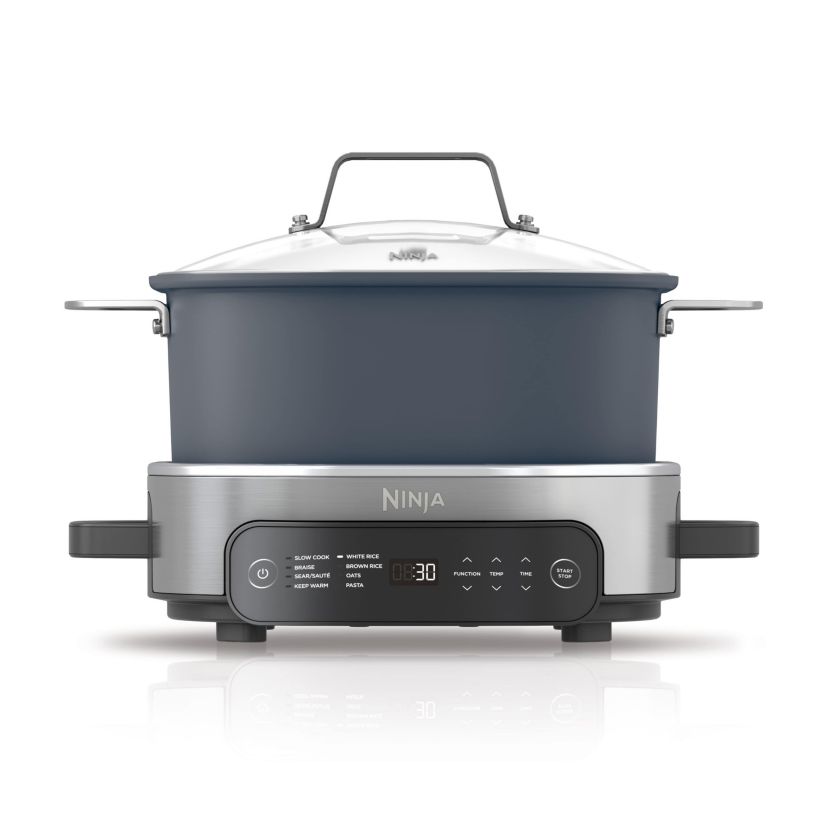 Foodi Everyday Possible Cooker Pro, 8-in-1 Versatility, 6.5 QT, One-Pot Cooking, Seasalt Grey