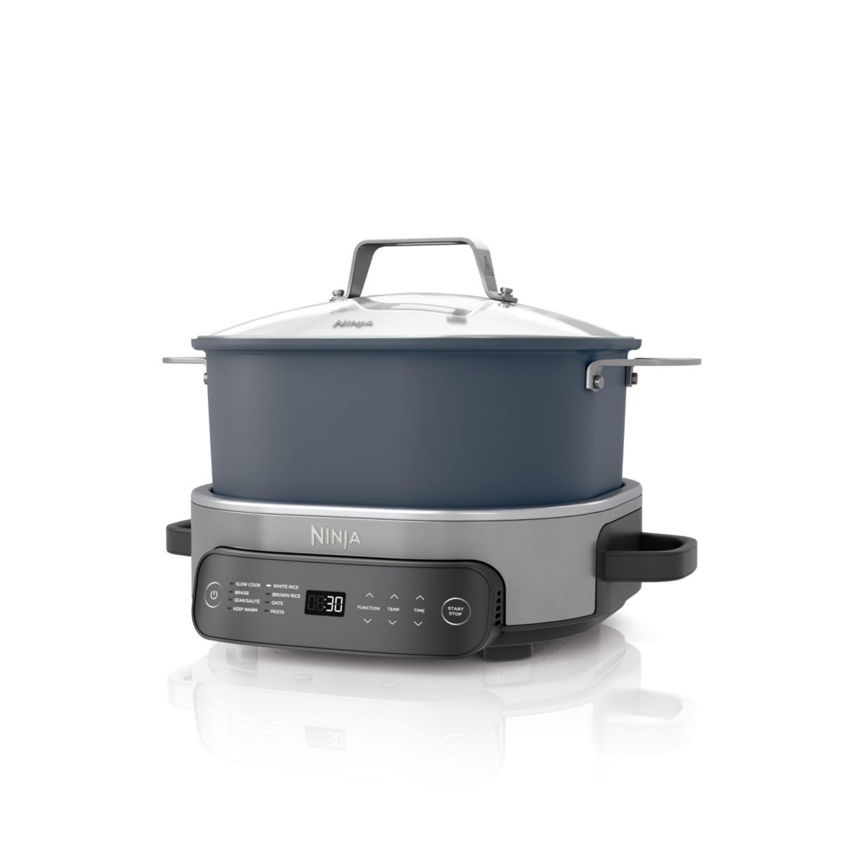 Foodi Everyday Possible Cooker Pro, 8-in-1 Versatility, 6.5 QT, One-Pot Cooking, Seasalt Grey