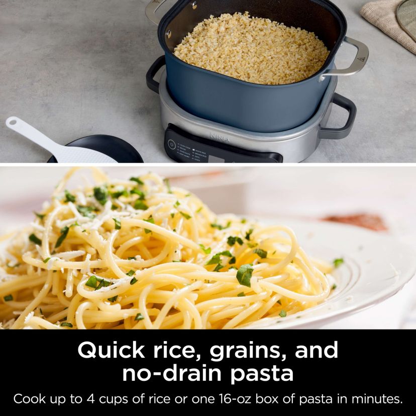 Foodi Everyday Possible Cooker Pro, 8-in-1 Versatility, 6.5 QT, One-Pot Cooking, Seasalt Grey