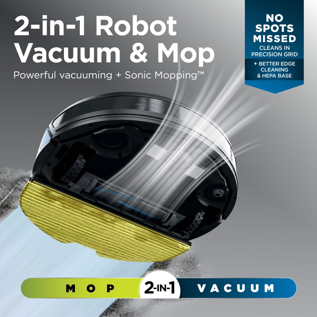 AI Ultra 2-in-1 Robot Vacuum and Mop with XL HEPA Self-Empty Base