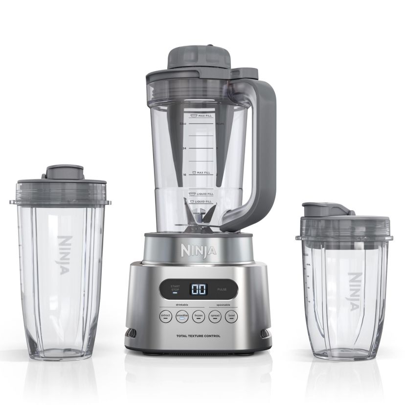 TWISTi, HIGH-SPEED Blender DUO, Built-in Twist Tamper, Hybrid-Edge Blades Assembly, 5 Present Auto-iQ Programs, Gray