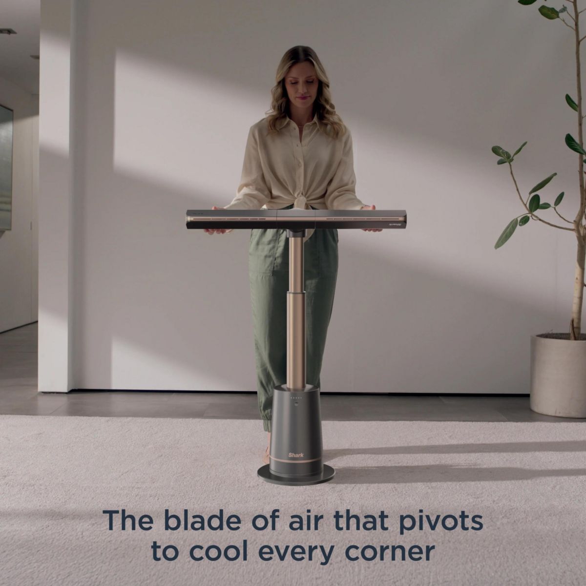 Shark TurboBlade Fan — Ultra-powerful bladeless tower fan, Charcoal