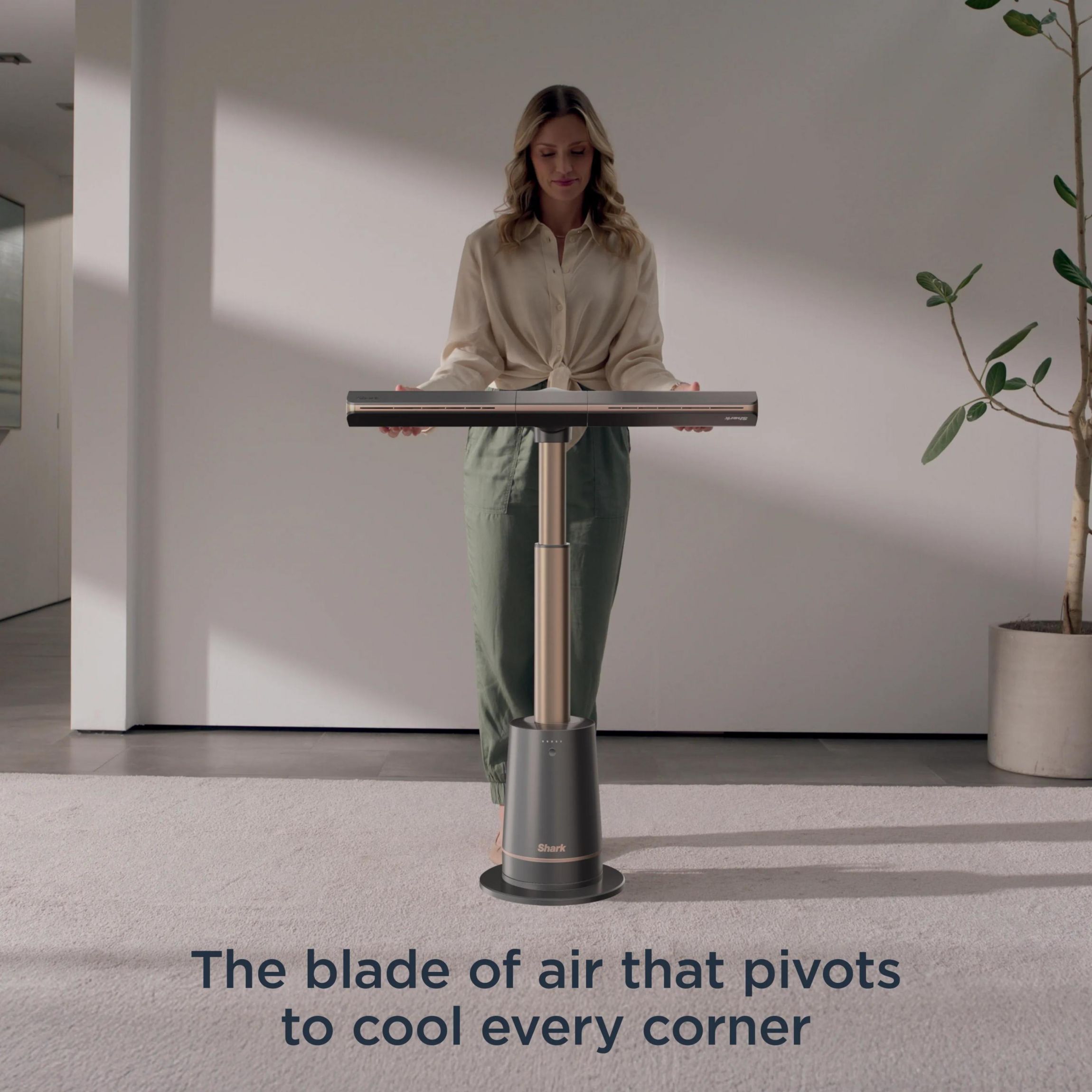 Shark TurboBlade Fan — Ultra-powerful bladeless tower fan, Charcoal