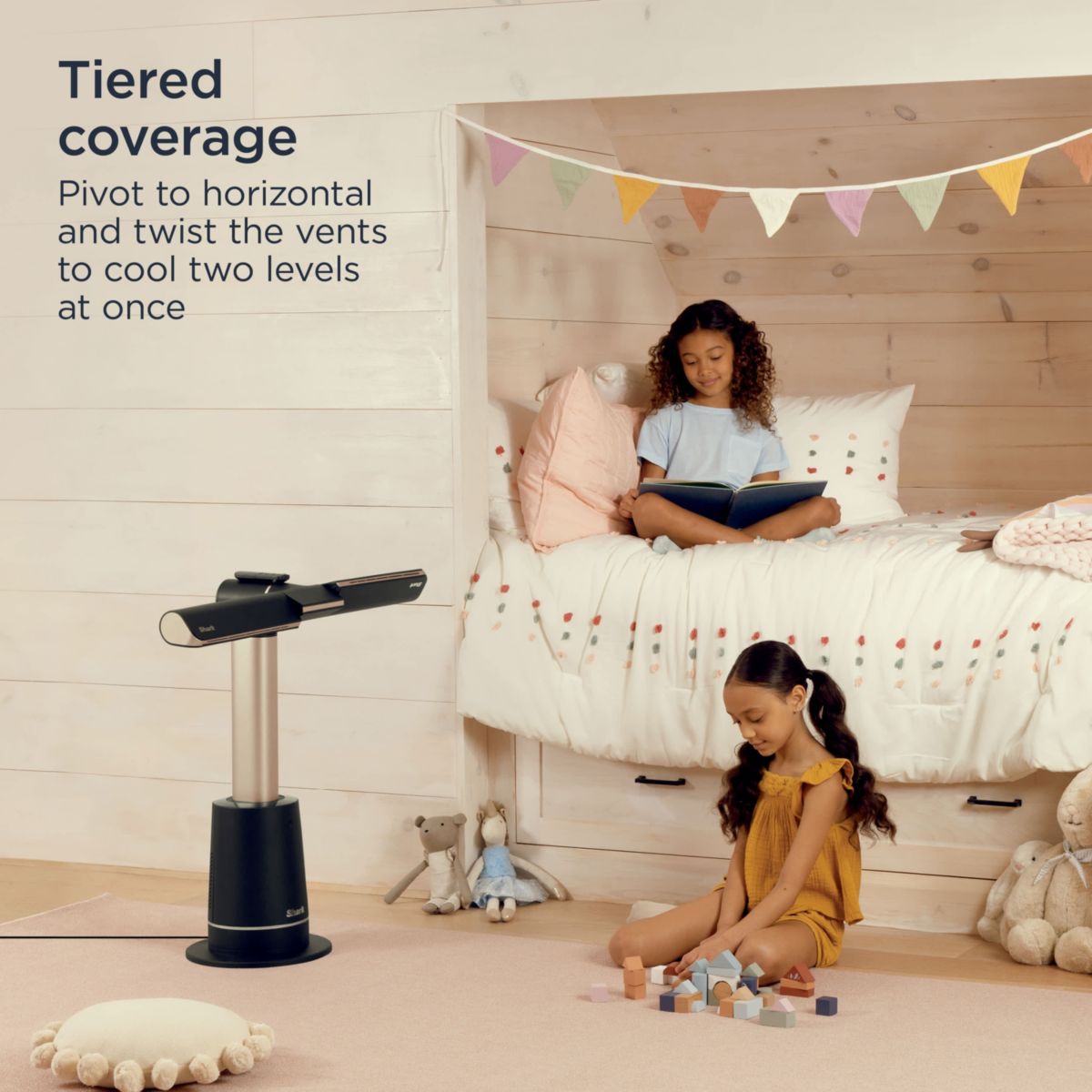 Shark TurboBlade Fan — Ultra-powerful bladeless tower fan, Charcoal