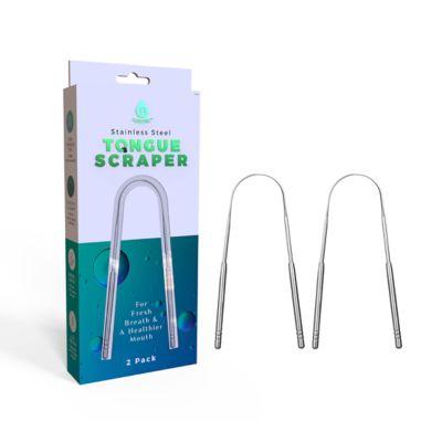 Pursonic Stainless Steel Tongue Scraper â For Fresh Breath & a Healthier Mouth, Silver