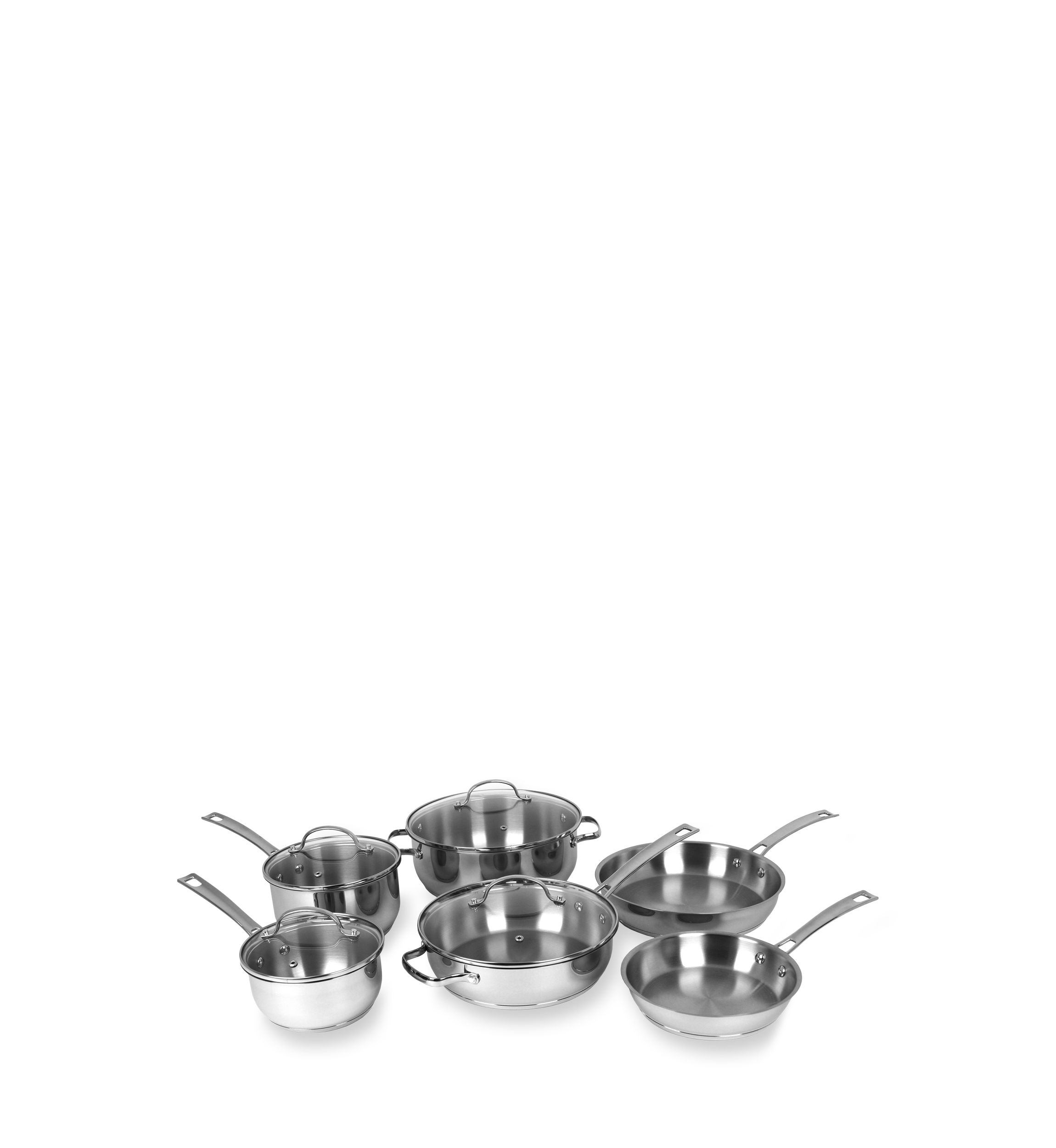 10-Piece Stainless Steel Cookware Set