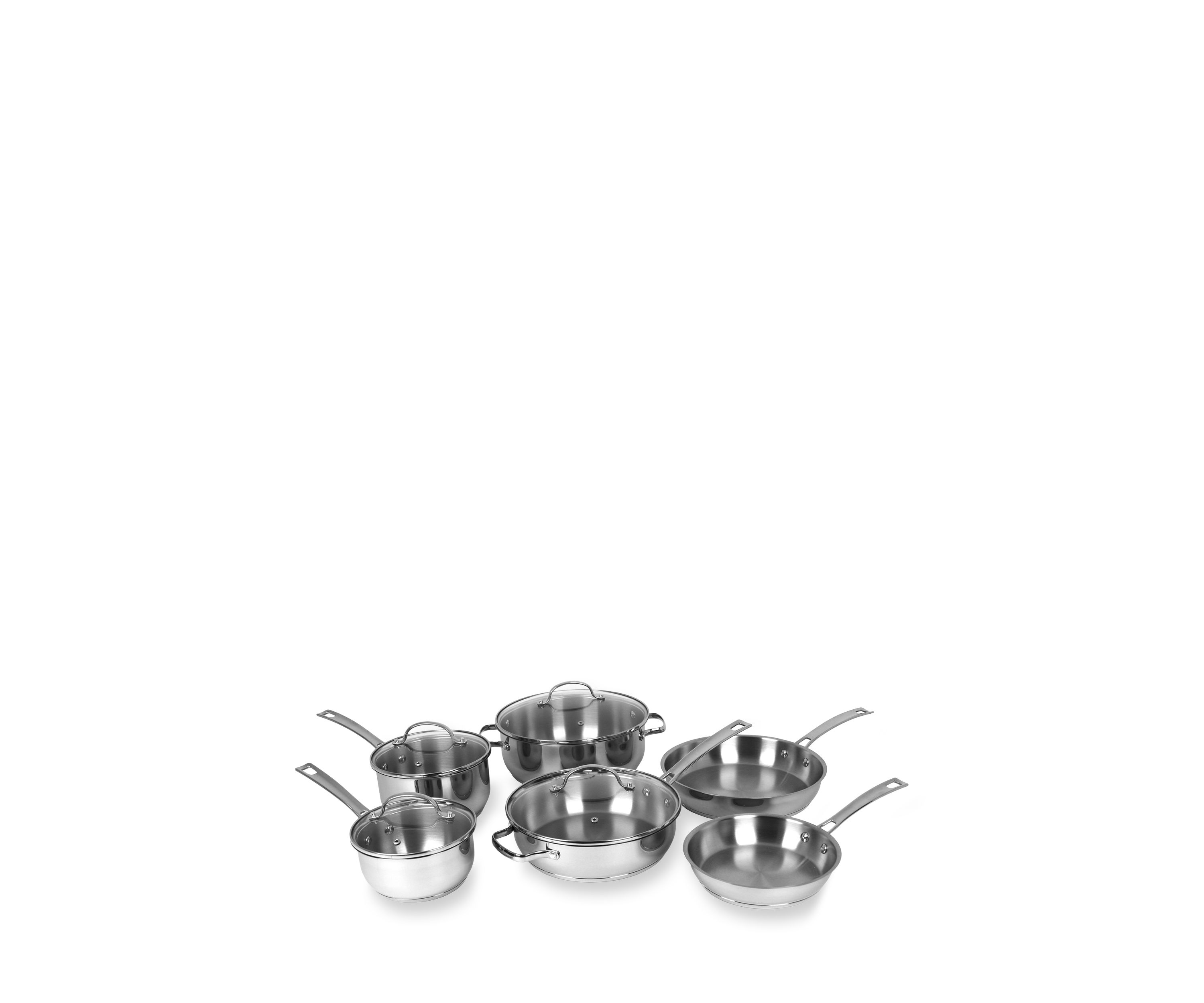 10-Piece Stainless Steel Cookware Set