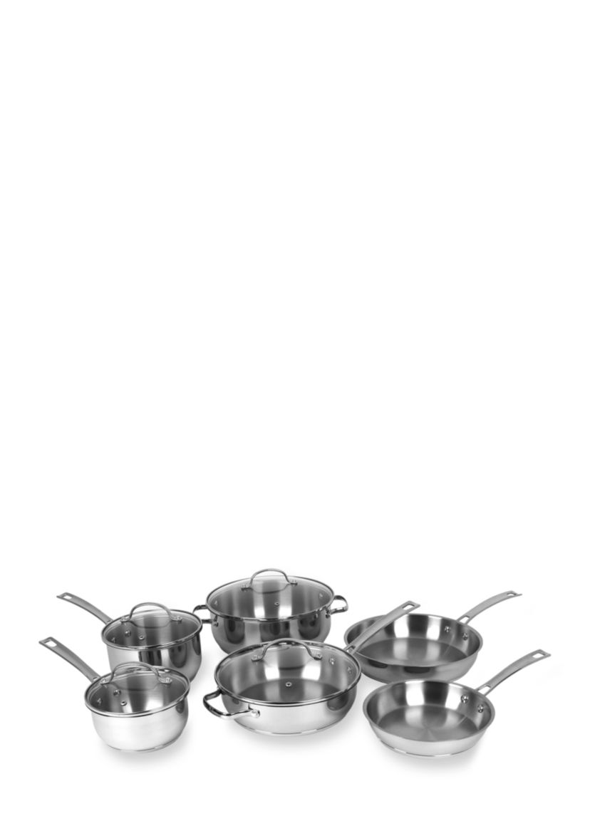 10-Piece Stainless Steel Cookware Set