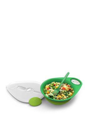 Squish 5 Quart Collapsible Salad Bowl with Lid, Green