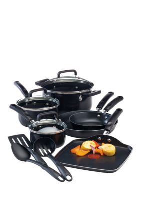 T-fal® Black Signature Nonstick 12-Piece Cookware Set  belk