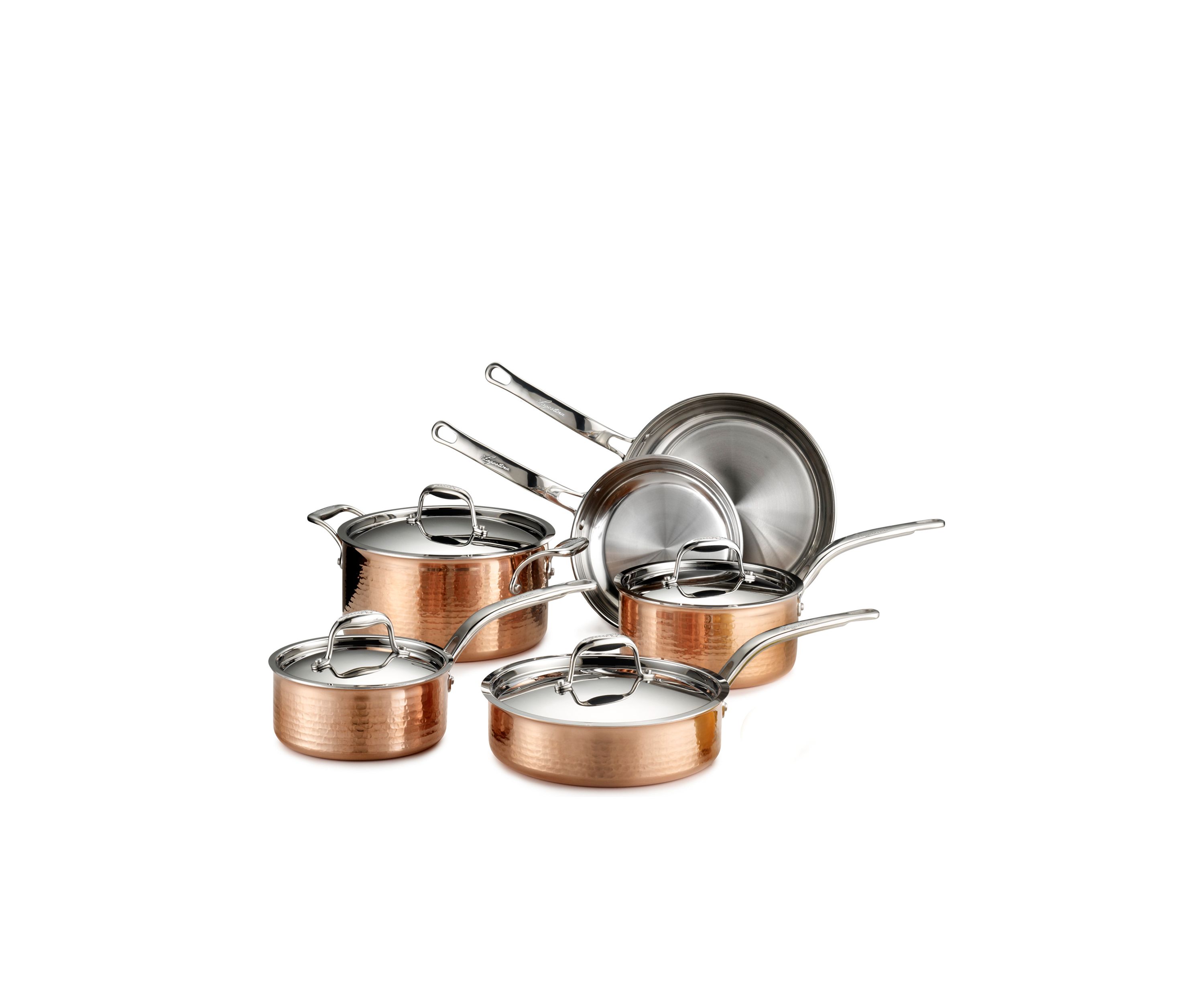 Martellata Copper 10-Piece Cookware Set