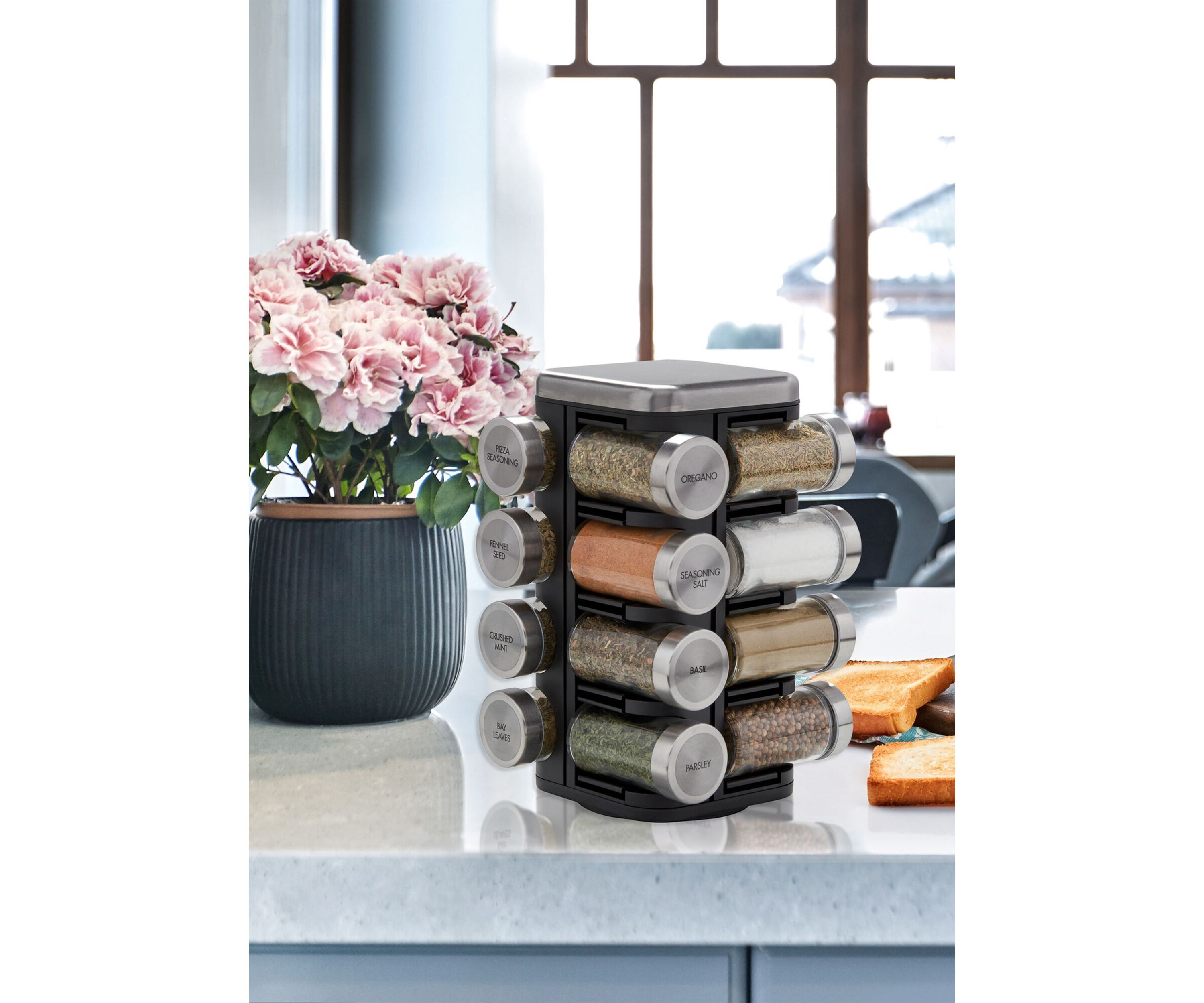  16 Jar Plaza Spice Rack 