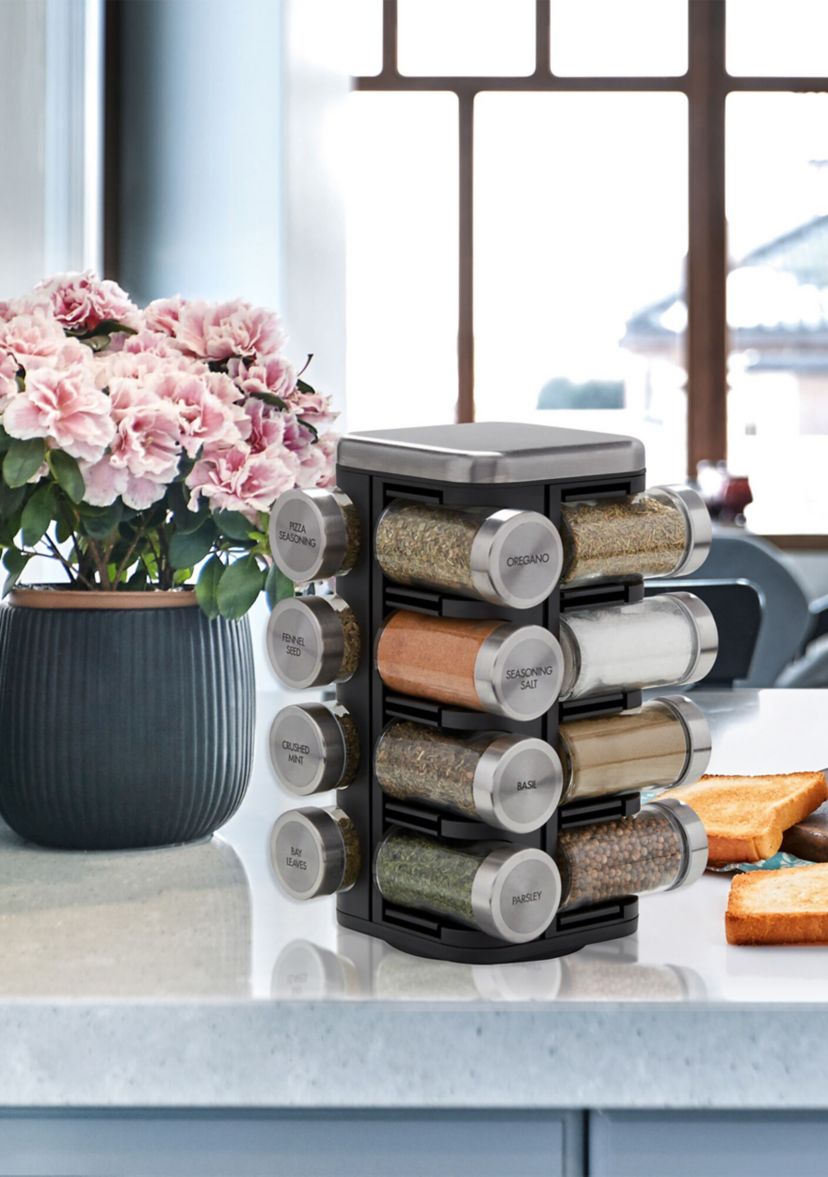  16 Jar Plaza Spice Rack 