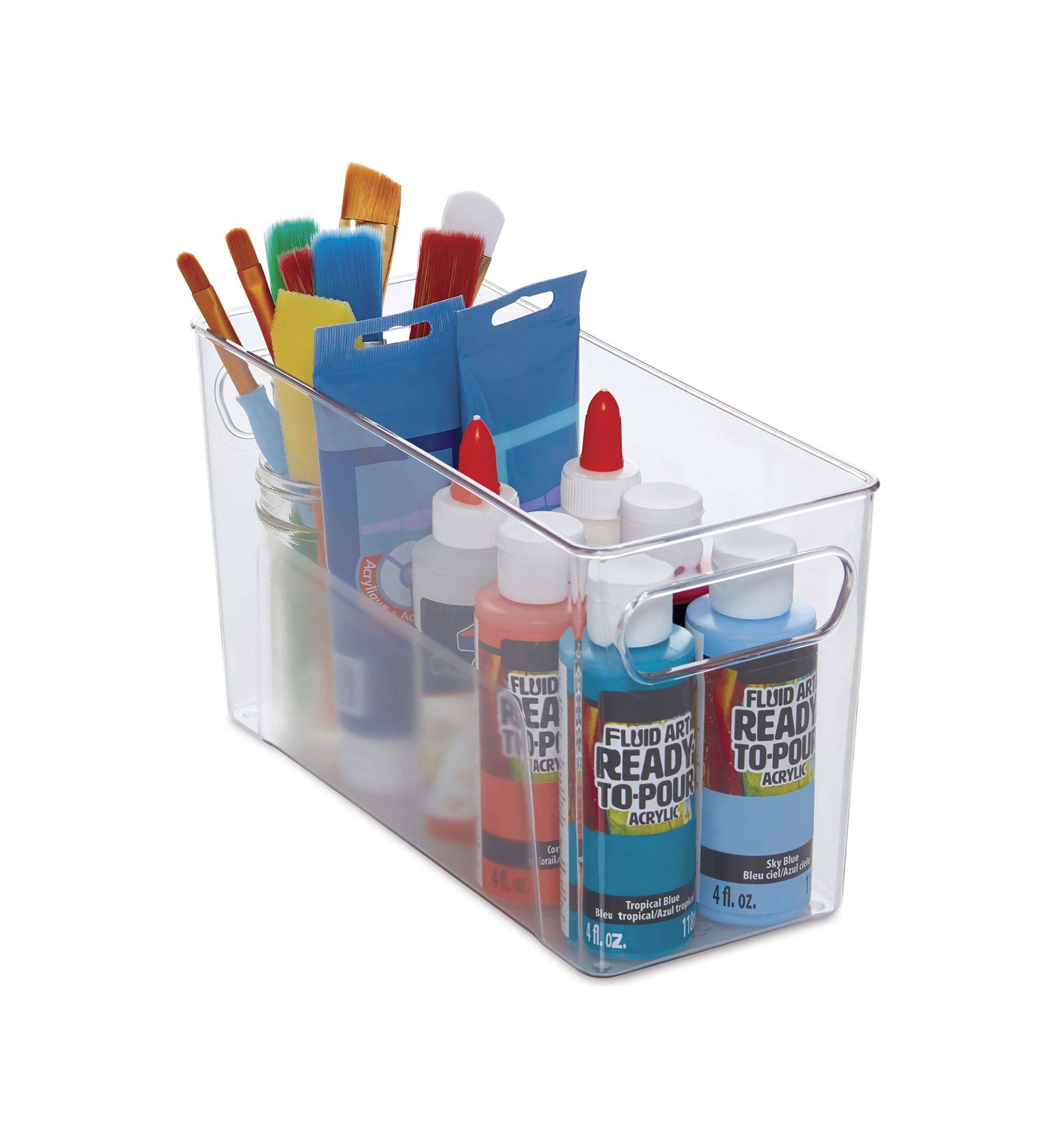 Narrow Fridge Bin - Clear