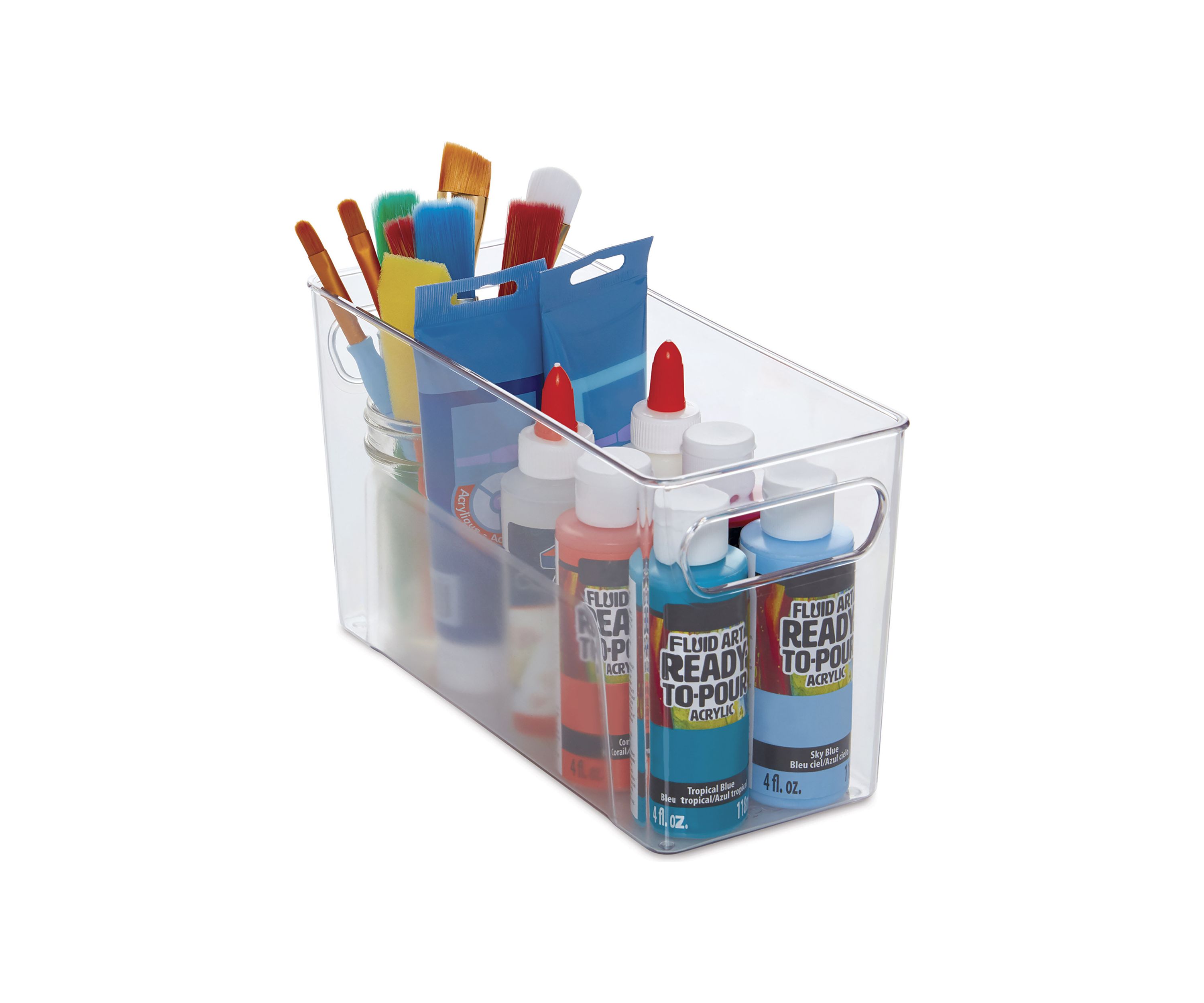Narrow Fridge Bin - Clear
