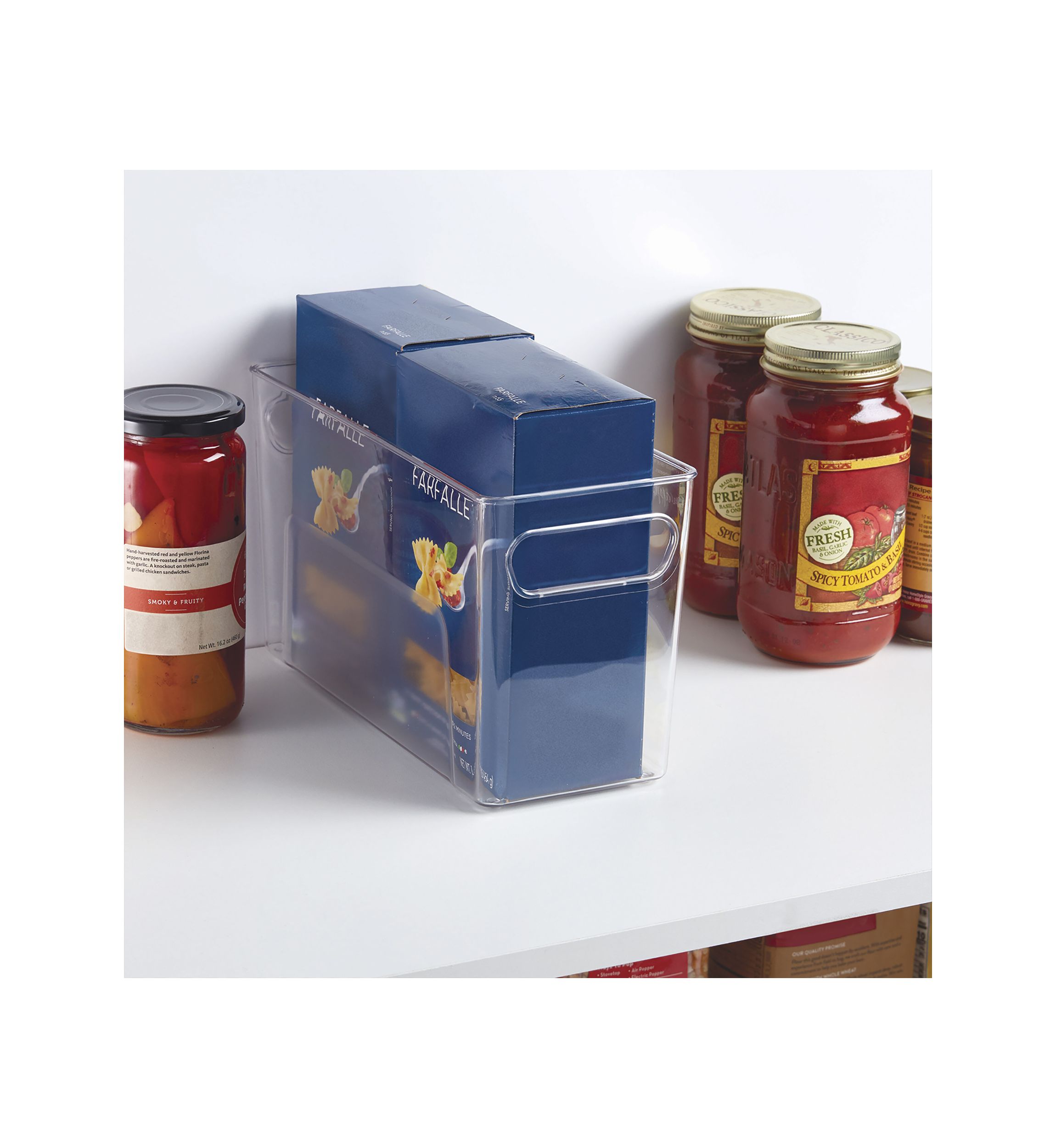 Narrow Fridge Bin - Clear