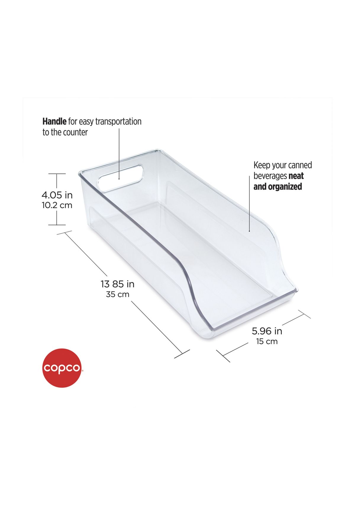 Can Fridge Bin - Clear