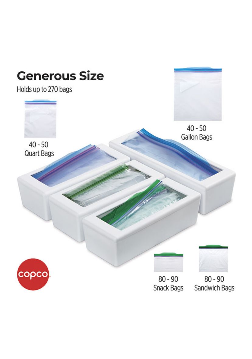 White Storage Bag Organizers - Set of 4