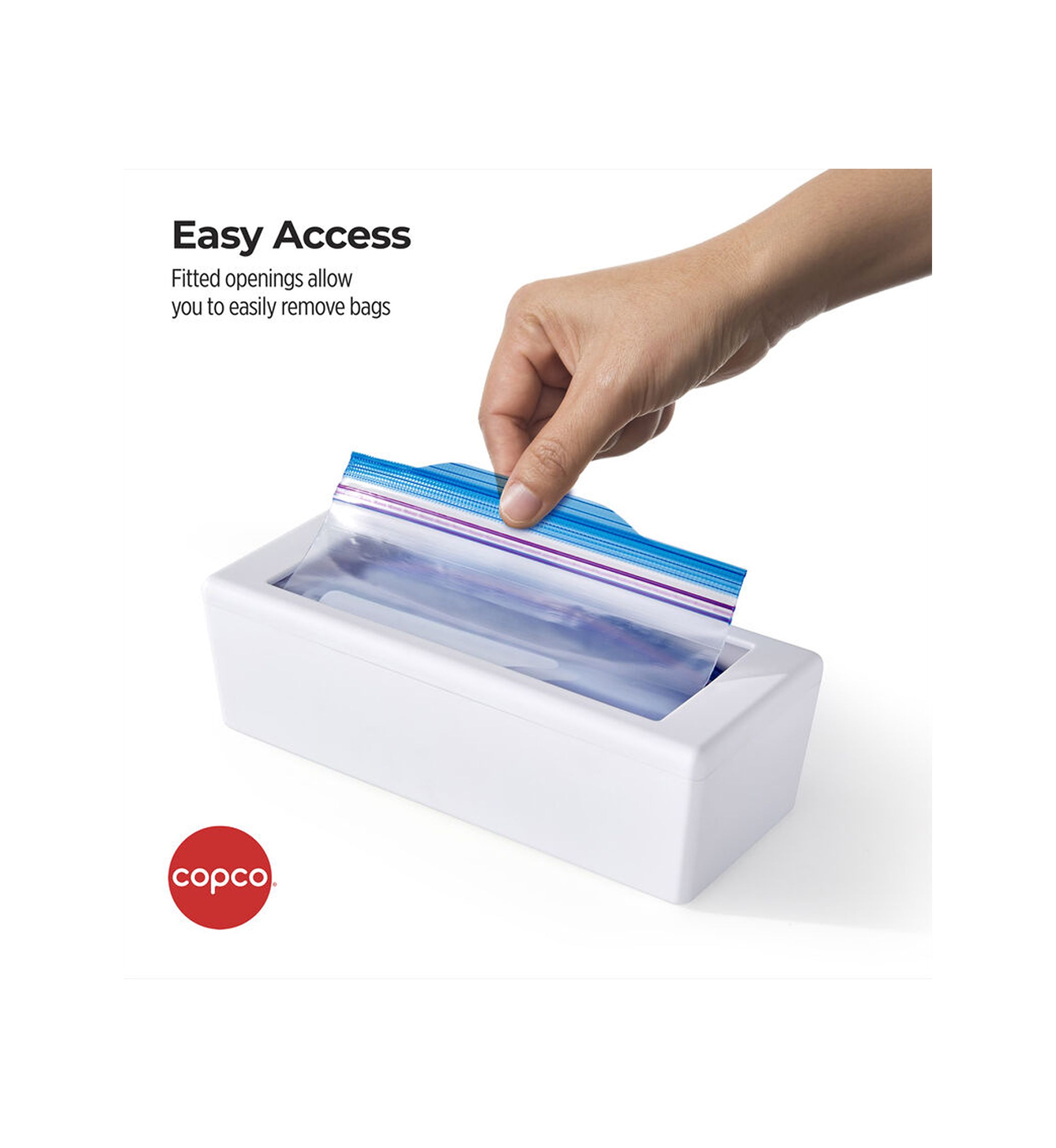 White Storage Bag Organizers - Set of 4