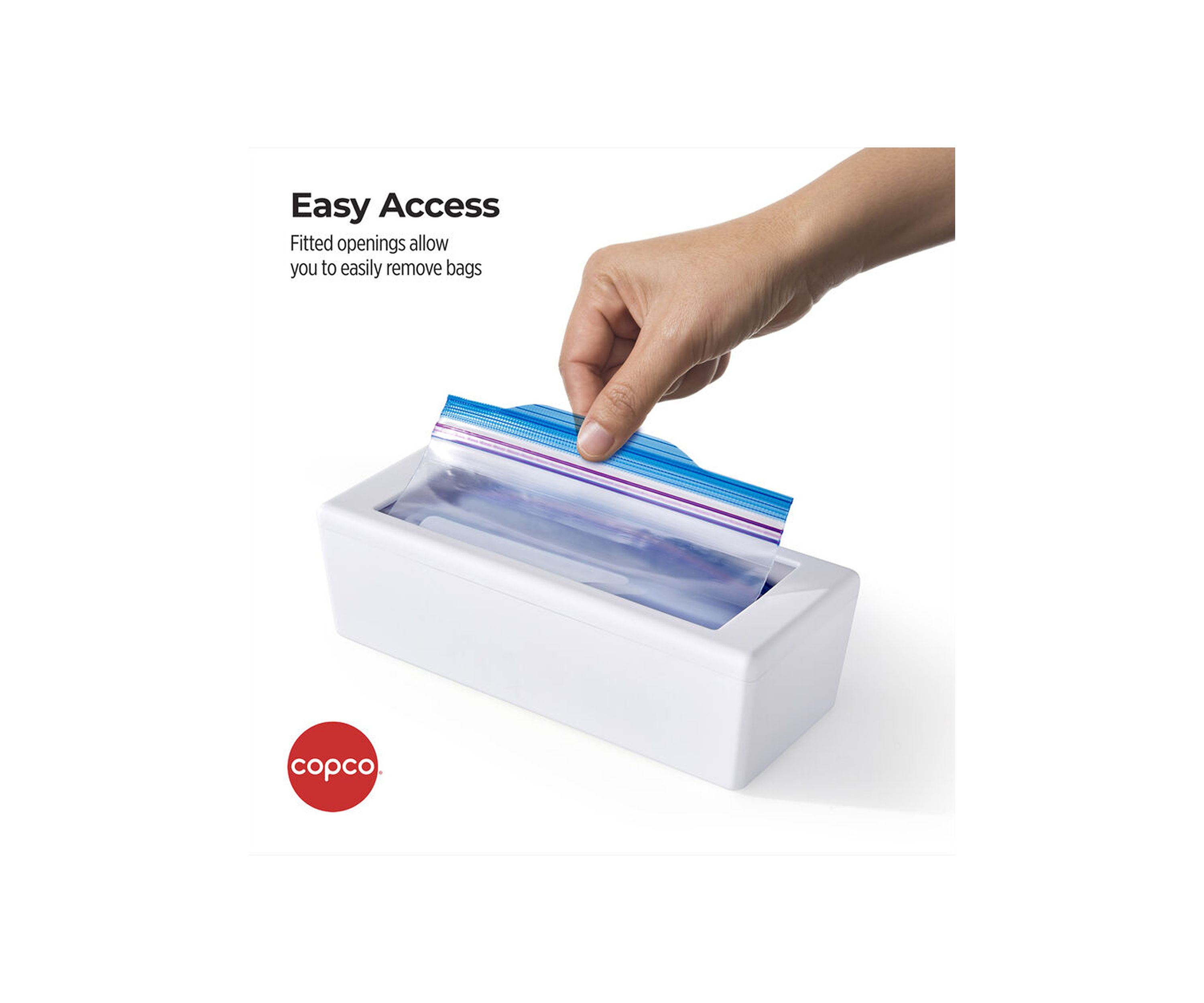 White Storage Bag Organizers - Set of 4
