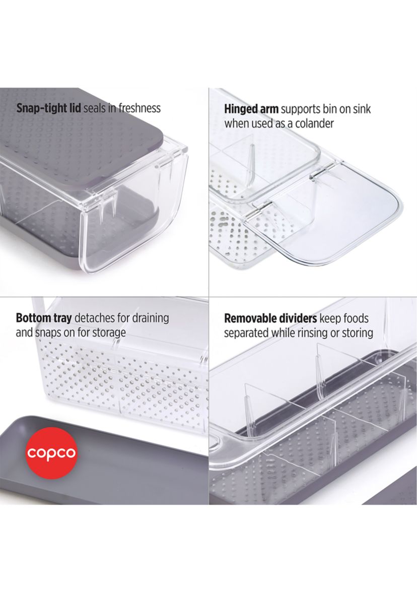 Over the Sink Colander Fridge Bin