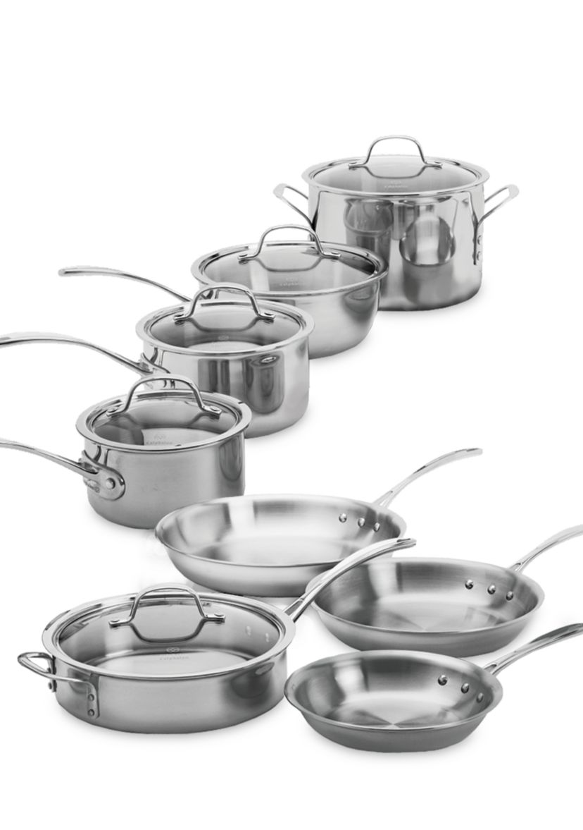 Tri-Ply Stainless Steel 13-Piece Cookware Set