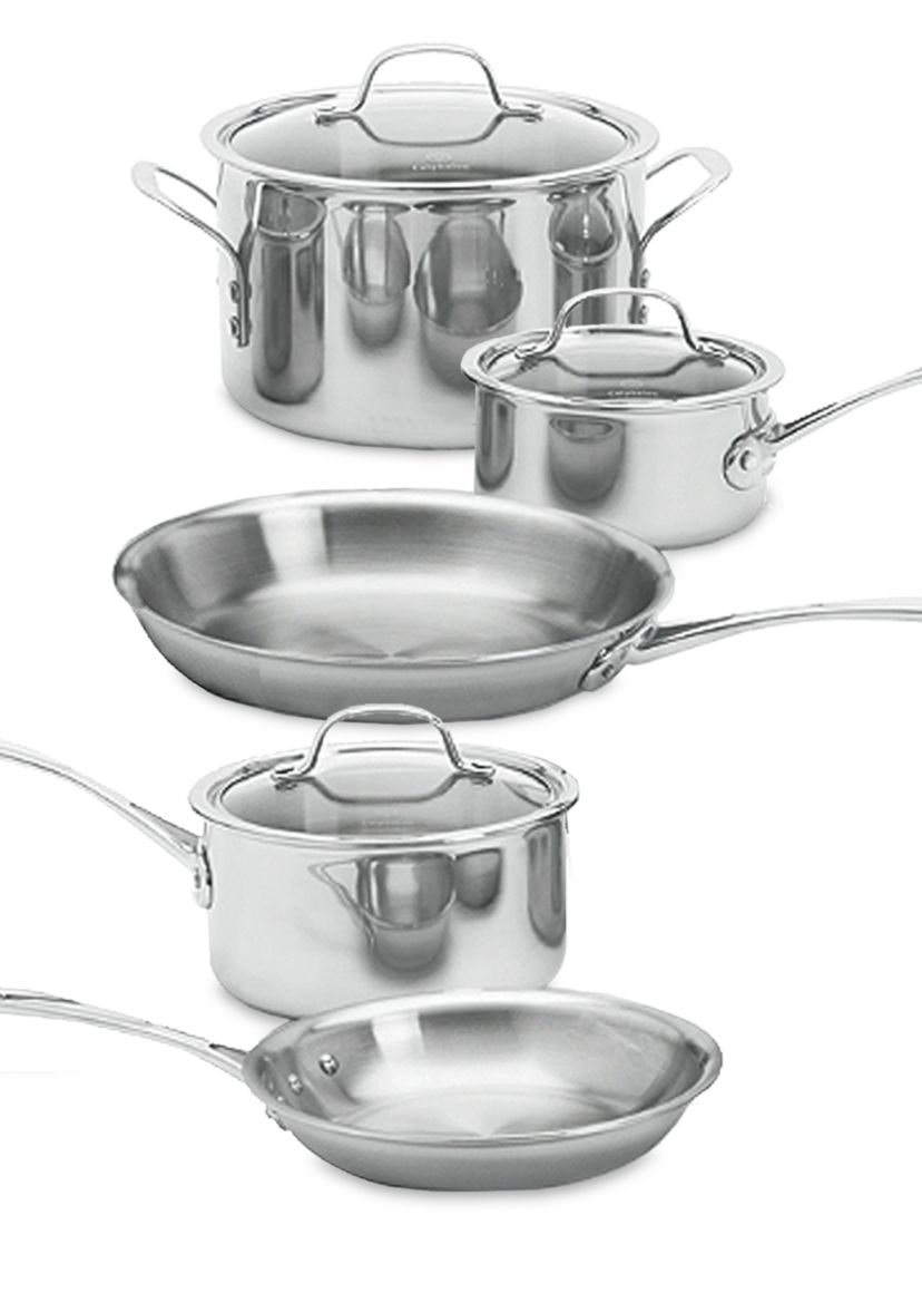 Tri-Ply Stainless Steel 8-Piece Set